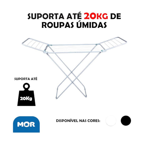 Varal De Chao Aco Slim Com Abas Mor - Thony Ferragem