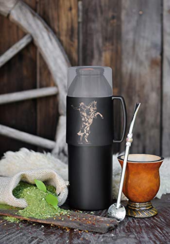 Garrafa Térmica Farroupilha 1 Litro Preta Mor - Thony Ferragem