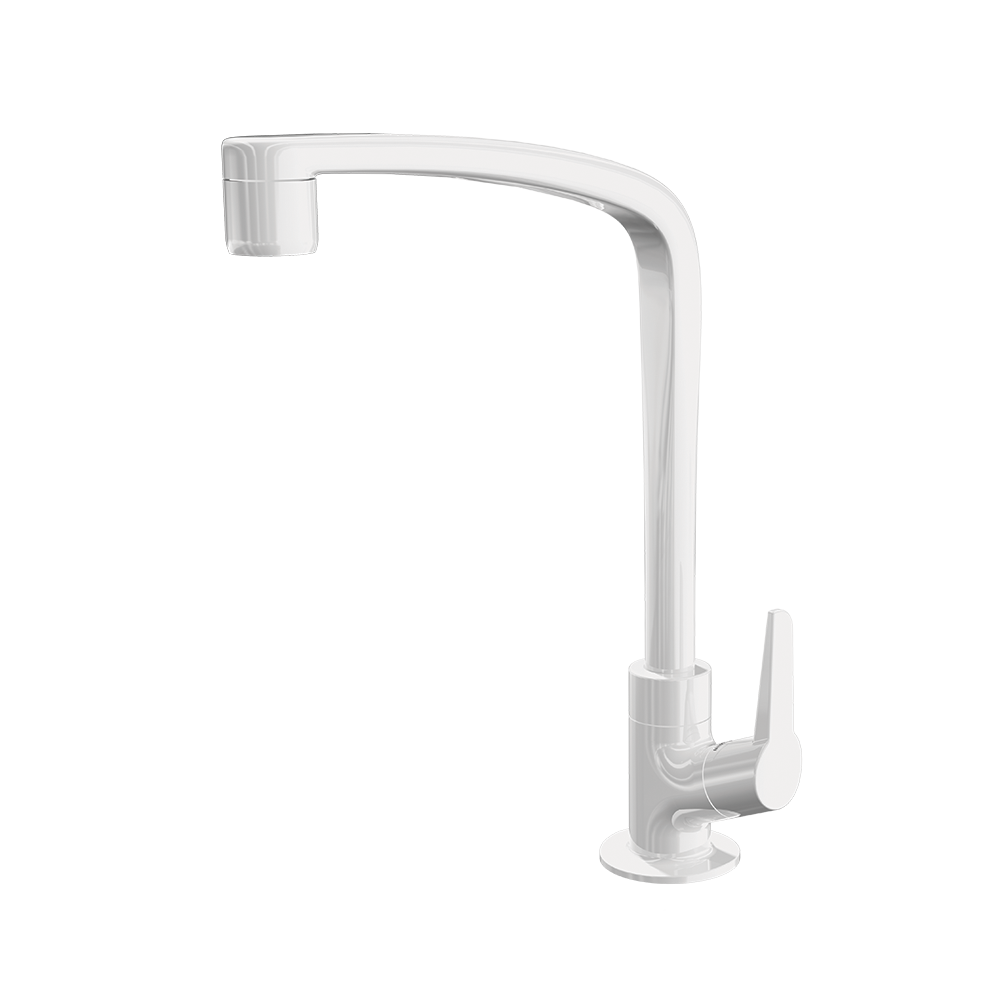 Torneira Cozinha Mesa Bica Alta 1167 F71 Flat Branca Lorenzetti