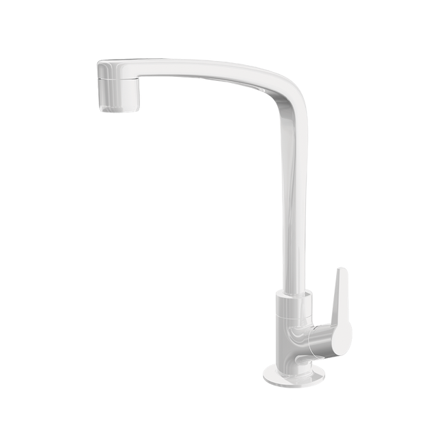 Torneira Cozinha Mesa Bica Alta 1167 F71 Flat Branca Lorenzetti