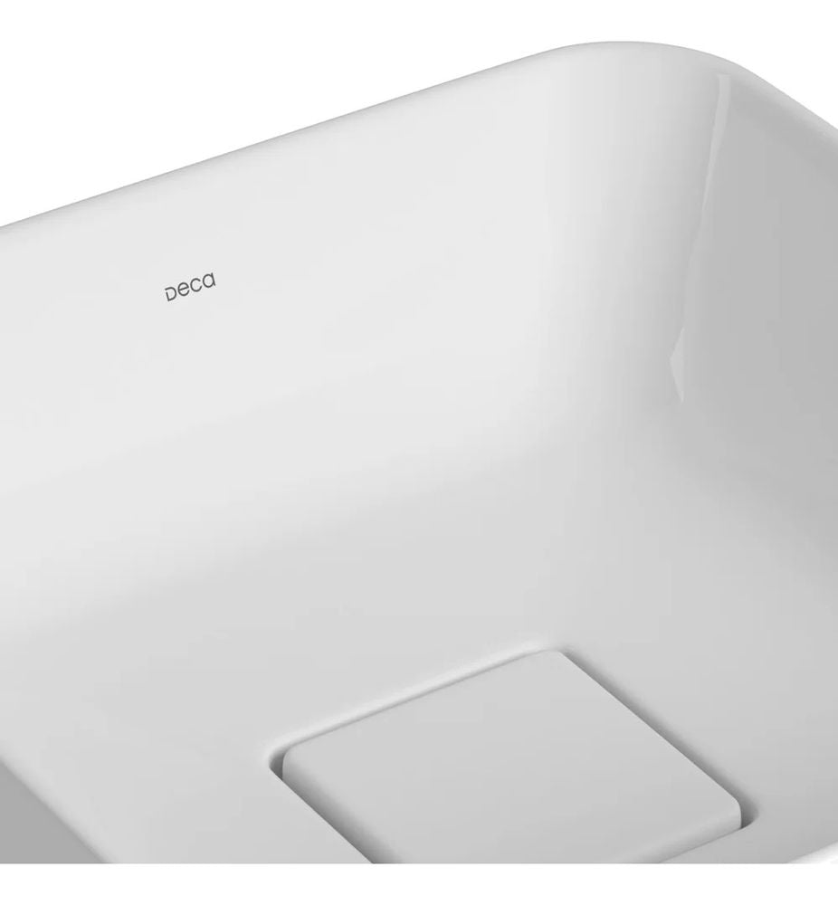 Cuba Sobrepor Quadrada 30cm Branca L.21030.17 Deca - Thony Ferragem