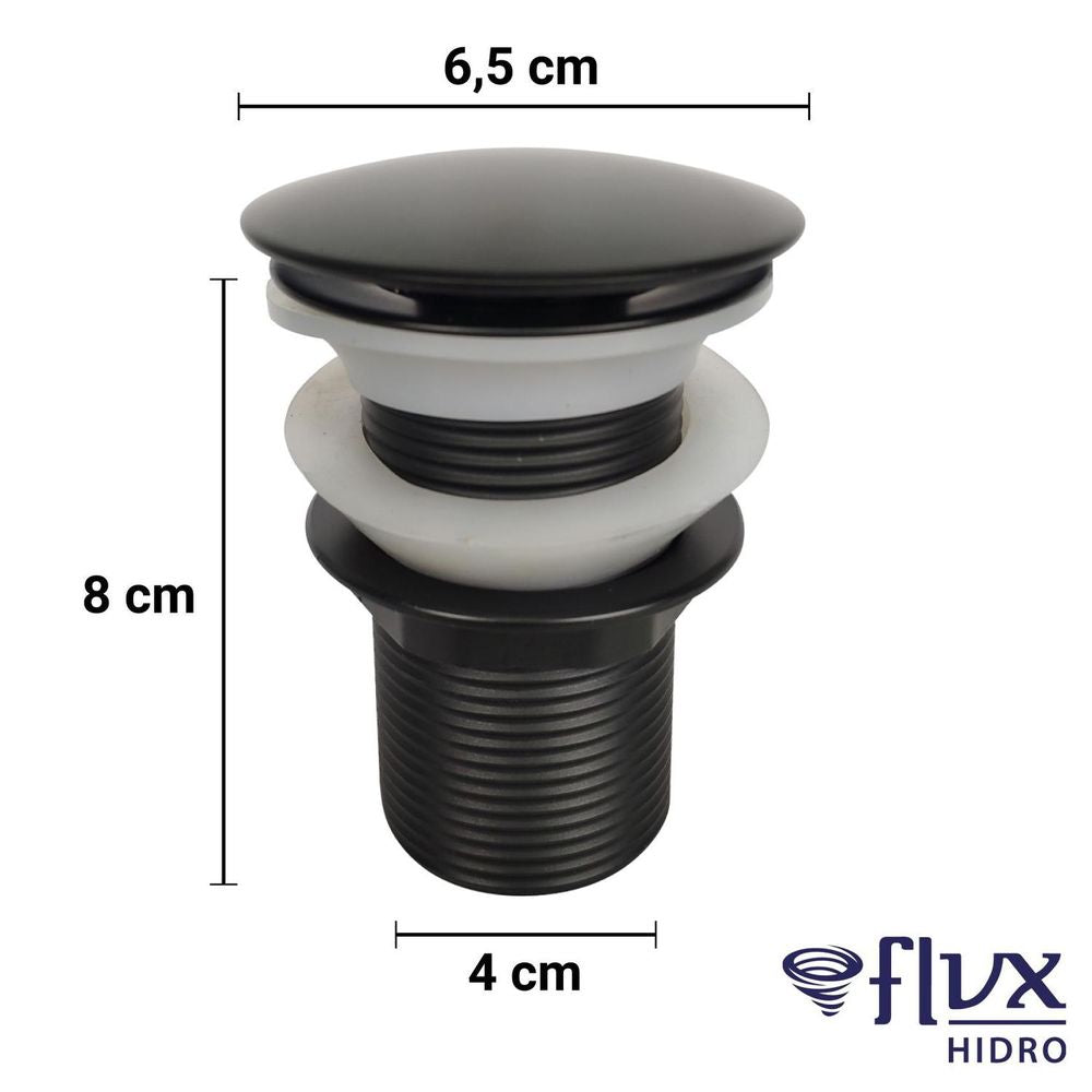 Valvula Click Tampa Black 1 1/4 - Thony Ferragem