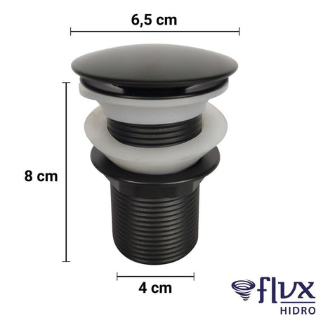 Valvula Click Tampa Black 1 1/4 - Thony Ferragem