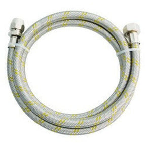 Engate Flex. Aco Inox C/ Adp 1/2x3/8 200cm - Thony Ferragem