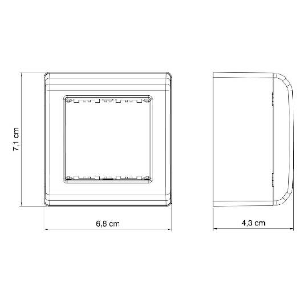 Caixa De Sobrepor 2 Postos Lizflex - Thony Ferragem