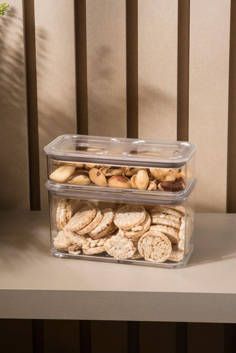 Pote Hermético Retangular  530ml  Cristal Coza - Thony Ferragem