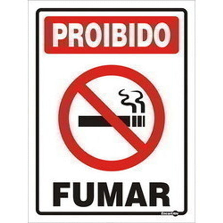 Placa Proibido Fumar 15x20cm - Thony Ferragem