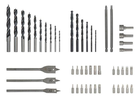 Furadeira Parafusadeira Bateria 50pcs Worker - Thony Ferragem