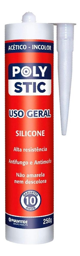 Pulvitec Silicone Acético Incolor 250 g - Thony Ferragem