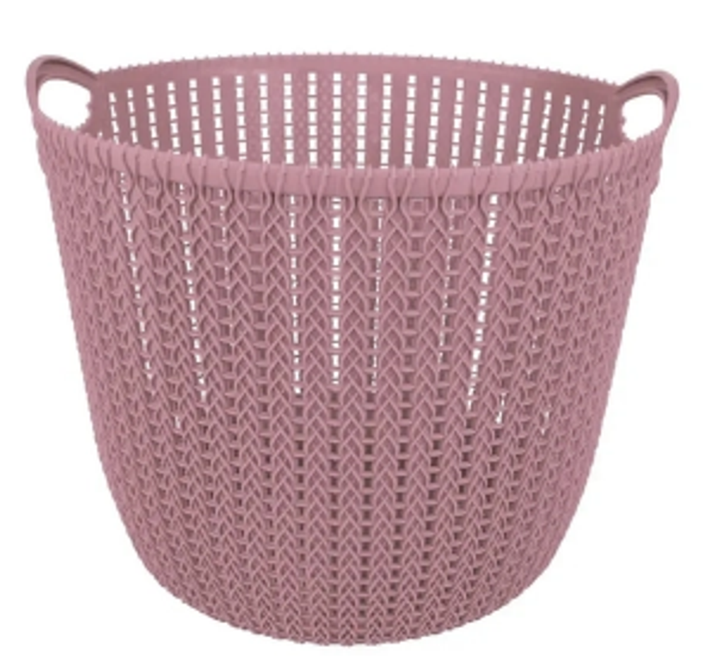 Cesto Circular Medio Rosa - Thony Ferragem