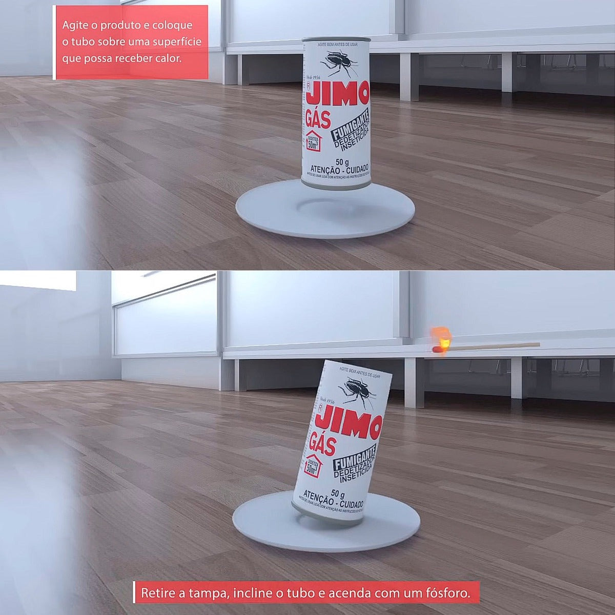 Gas Fumigante C/ 2 Tubos Jimo - Thony Ferragem