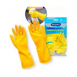 Luva Latex Amarela G Bompack - Thony Ferragem