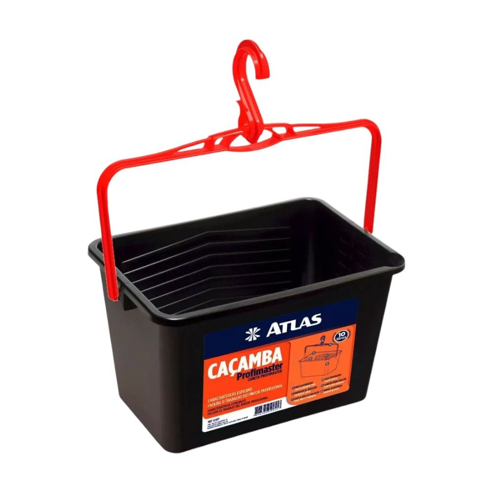 Cacamba Para Pintura Preta 10l - Thony Ferragem