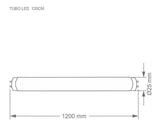 Lampada Led Tubular T8 120cm 6500k 20w G13 Taschibra - Thony Ferragem