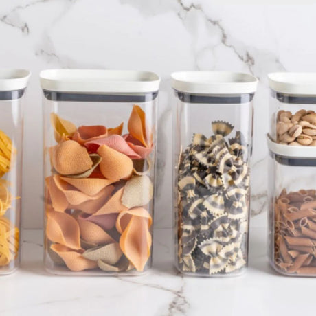 Pote Hermetico Medio 1,5l Block C/ Tampa Branco OU - Thony Ferragem