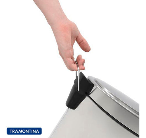 Lixeira Inox Com Pedal Em Aço 5l Tramontina
