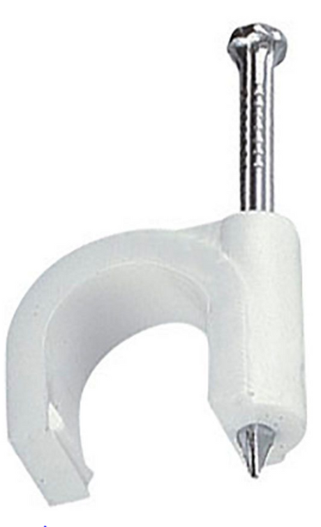 Cartela Fixa Cabo 12mm Branco - Thony Ferragem