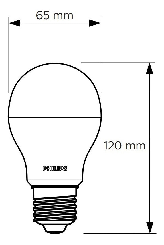Lâmpada Led Bulbo  A65 13W 6500K 1311LM 100-240V Philips - Thony Ferragem