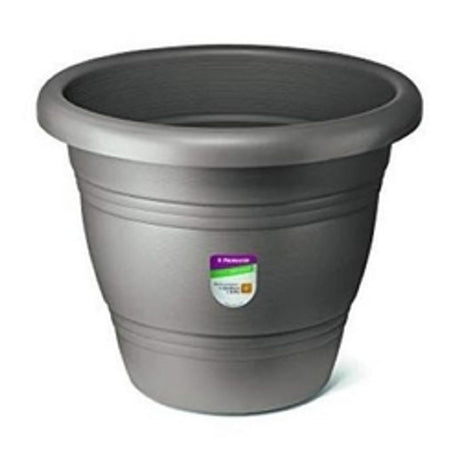 Vaso Jardim Plastico Pequeno 13cm Cinza - Thony Ferragem