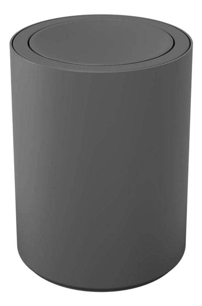 Lixeira Basculante 1L Cinza Chumbo Serene  Coza