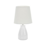 Abajur Ceramica Pottery E27 37cm Branco Taschibra - Thony Ferragem