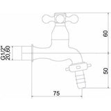 Torneira De Parede Jardim 1128a  C21 1/2" - Thony Ferragem