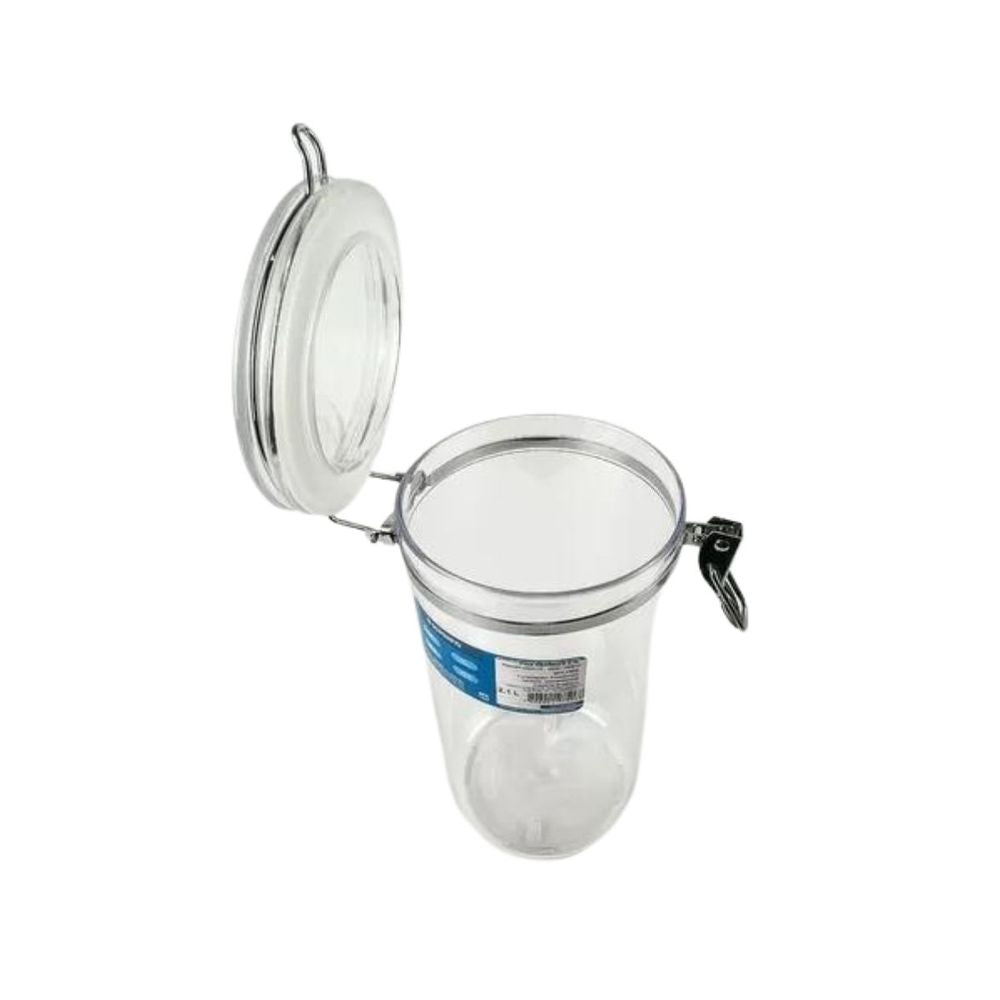 Pote Hermetico Napoli com Presilha 1l Transparente Soprano - Thony Ferragem