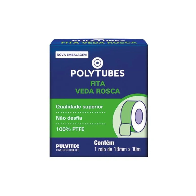 Fita Veda Rosca 18mmX10m Pulvitec - Thony Ferragem