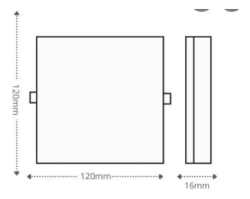 Painel Led 17w Quadrado 4000k Borda Infinita - Thony Ferragem