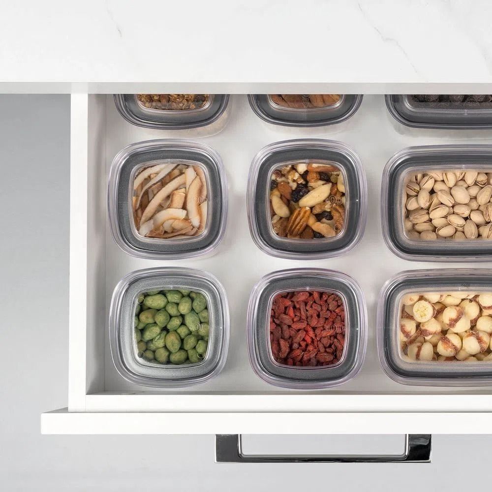 Pote Hermetico 0,45 L Block C/ Tampa Branco OU - Thony Ferragem