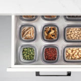 Pote Hermetico 0,45 L Block C/ Tampa Branco OU - Thony Ferragem