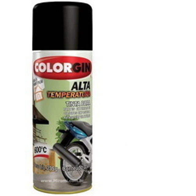 Spray Colorgin Alta Temperatura Preto - Thony Ferragem