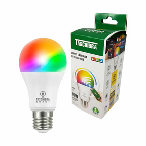 Lampada Led Taschibra Wifi Smart Bulbo 10w Rgb - Thony Ferragem