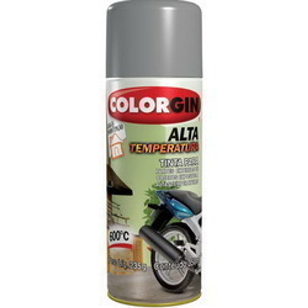 Spray Colorgin Alta Temperatura Aluminio - Thony Ferragem