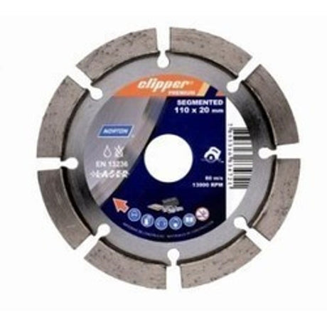 Disco Corte Diamantadoi110x10x20 Segmentado Clipp - Thony Ferragem