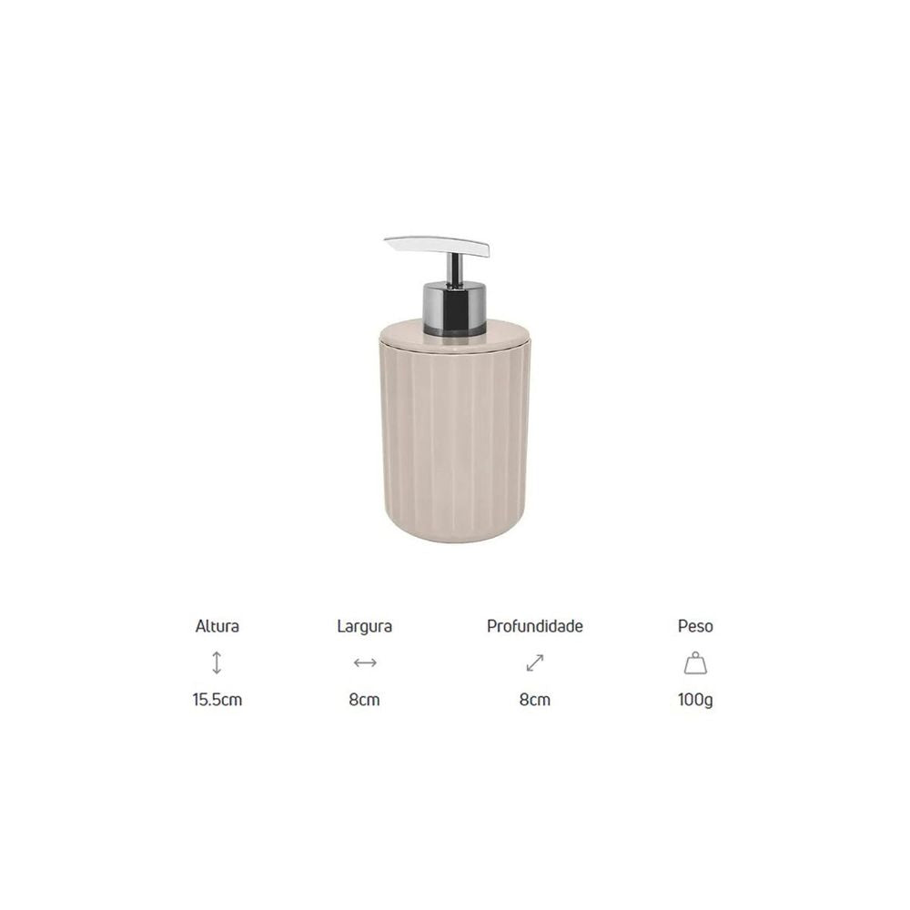 Porta Sabonete Liquido 400ml Groove  Azul Glacial OU - Thony Ferragem