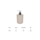 Porta Sabonete Liquido 400ml Groove  Azul Glacial OU - Thony Ferragem