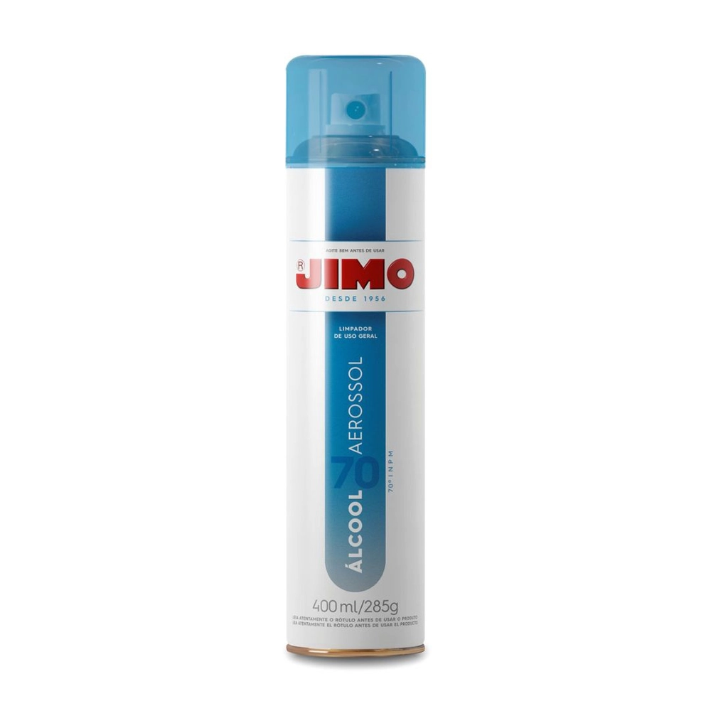 Alcool Aerossol 70° 400ml Jimo