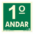 Placa De Sinalizacao Pavimento 1 Andar 18x18 Pvc2m - Thony Ferragem