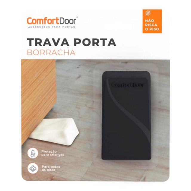 Trava Porta Borracha Preto - Thony Ferragem