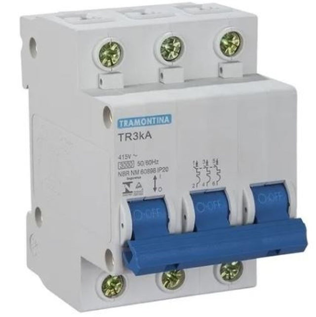 Disjuntor Tr3ka 3p 63a Curva C - Thony Ferragem