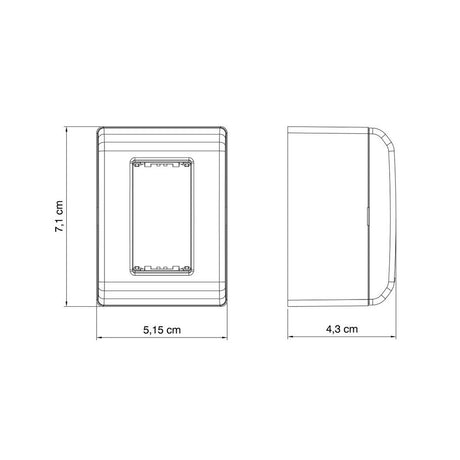 Caixa De Sobrepor 1 Posto Lizflex - Thony Ferragem
