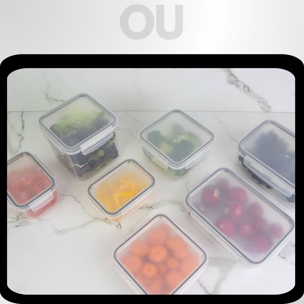 Pote Click Quadrado 1500ml Chumbo OU