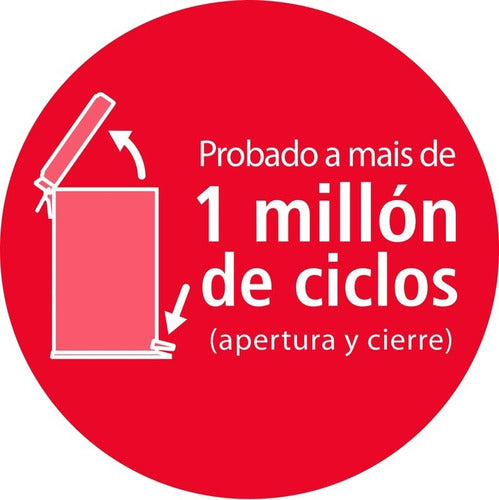 Cesto De Lixo De Aço Inoxidável Pedal 12L Tramontina