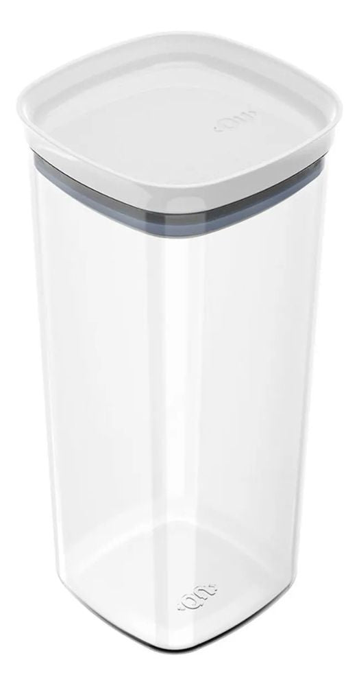 Pote Hermetico Medio 1,5l Block C/ Tampa Branco OU