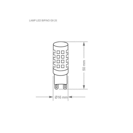 Lampada Led G9 Espiga 3w Autovolt 2200k - Thony Ferragem