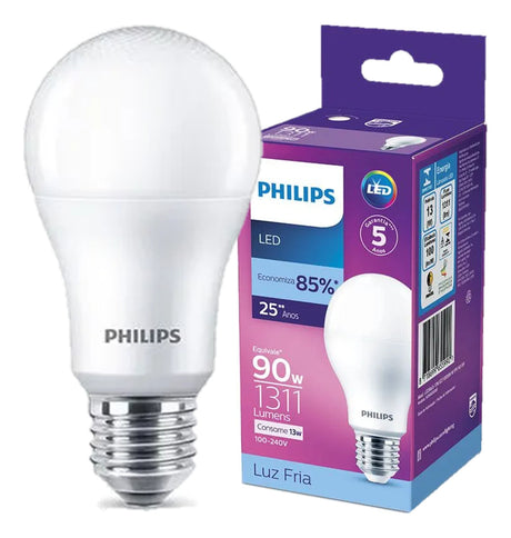 Lâmpada Led Bulbo  A65 13W 6500K 1311LM 100-240V Philips - Thony Ferragem