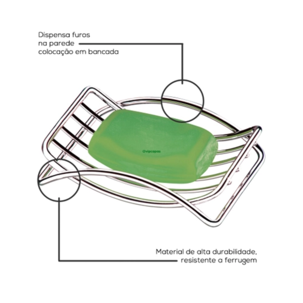 Saboneteira Cromada Future