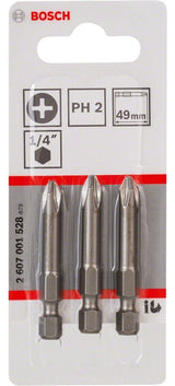 Bits Phillips N2 49mm Com 3 Unidades Bosch - Thony Ferragem