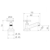 Torneira de Lavatório Nova Pertutti Mesa Cromado 1193 Docol - Thony Ferragem